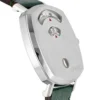 ya157406-s-02-pl-744879 Gucci Grip Quartz Silver Dial Green Leather Strap Unisex Watch - YA157406