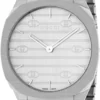 ya163407_1669033096 Gucci 25H Quartz Silver Dial Silver Steel Strap Unisex Watch - YA163407